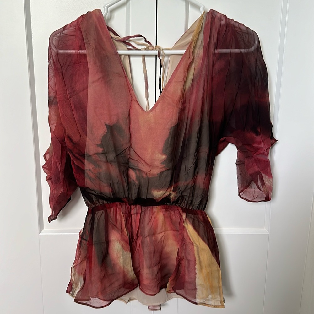 Alice + Olivia 3/4 Sleeve Blouse Size XS